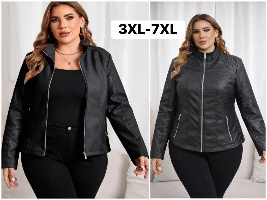 KOŽENÁ BUNDA PLUSSIZE 450kc 5ks 3XL-7XL