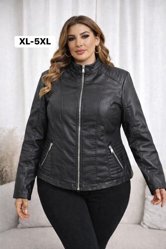 KOŽENÁ BUNDA PLUSSIZE 450kc 5ks XL-5XL