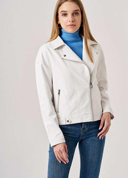  KOŽENÁ BUNDA BILÉ S-XXL ( 420KC 5KS) 