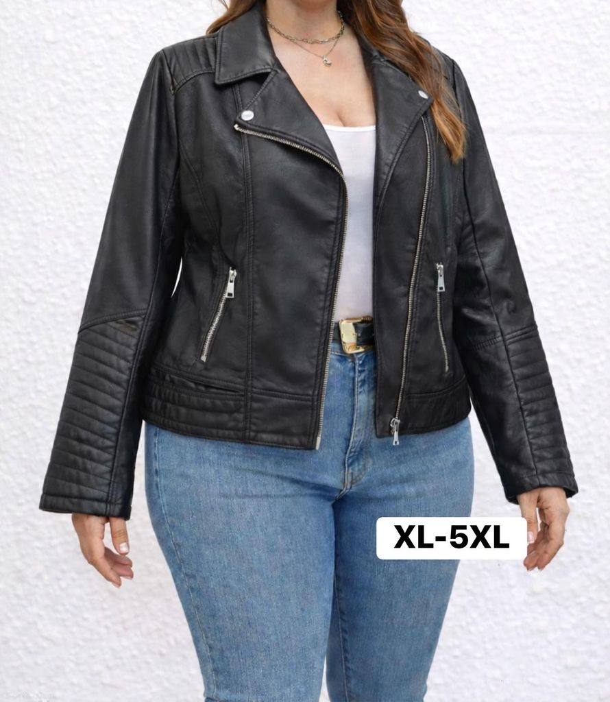 KOŽENÁ BUNDA PLUSSIZE 450kc 5ks XL-5XL