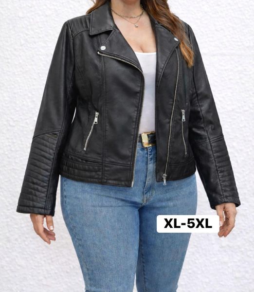  KOŽENÁ BUNDA PLUSSIZE 450kc 5ks XL-5XL 