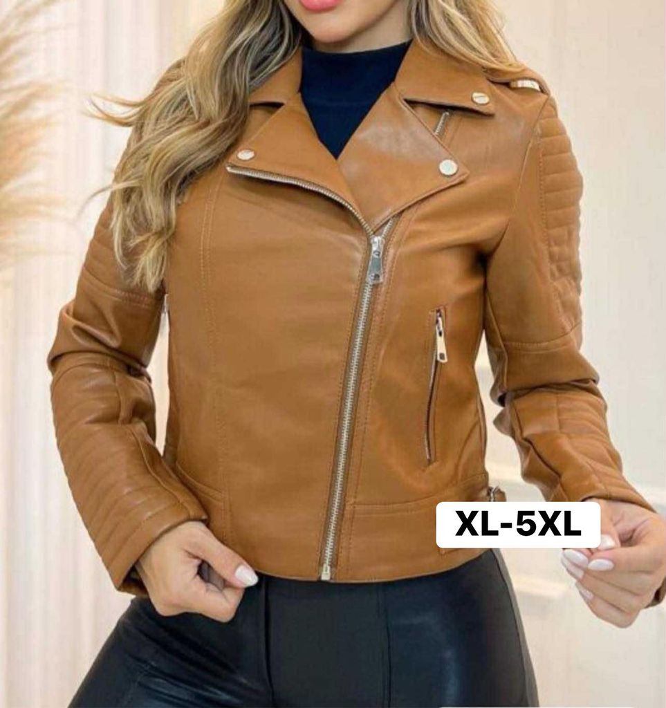 KOŽENÁ BUNDA PLUSSIZE 450kc 5ks XL-5XL