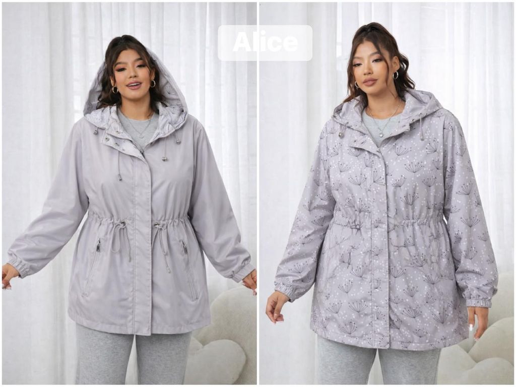 Letni bunda oboustrana PLUSSIZE 48 50 52 54 56 370KC 5KS