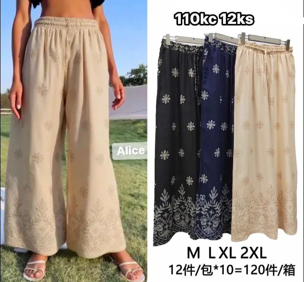 Kalhoty letni LEN 110kc 12ks