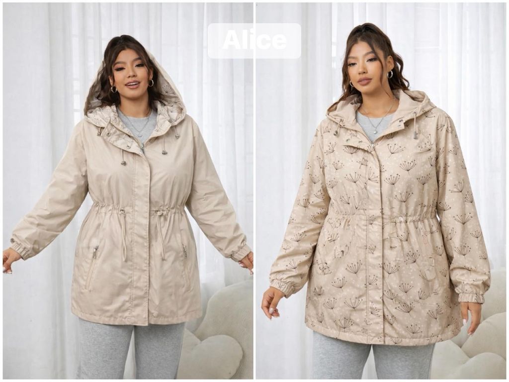 Letni bunda oboustrana PLUSSIZE 48 50 52 54 56 370KC 5KS