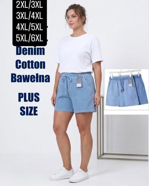  Dzinove kratasy PLUSSIZE 130kc 12ks 