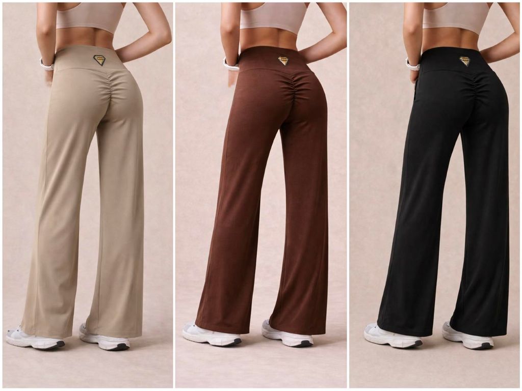 Leginy siroke nohavice YOGA push up Material sportovni 140kc 12ks