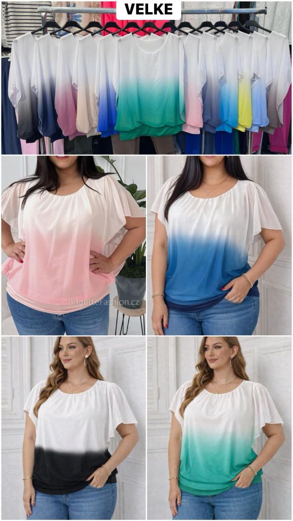 Sifonova halenka PLUSSIZE 210KC