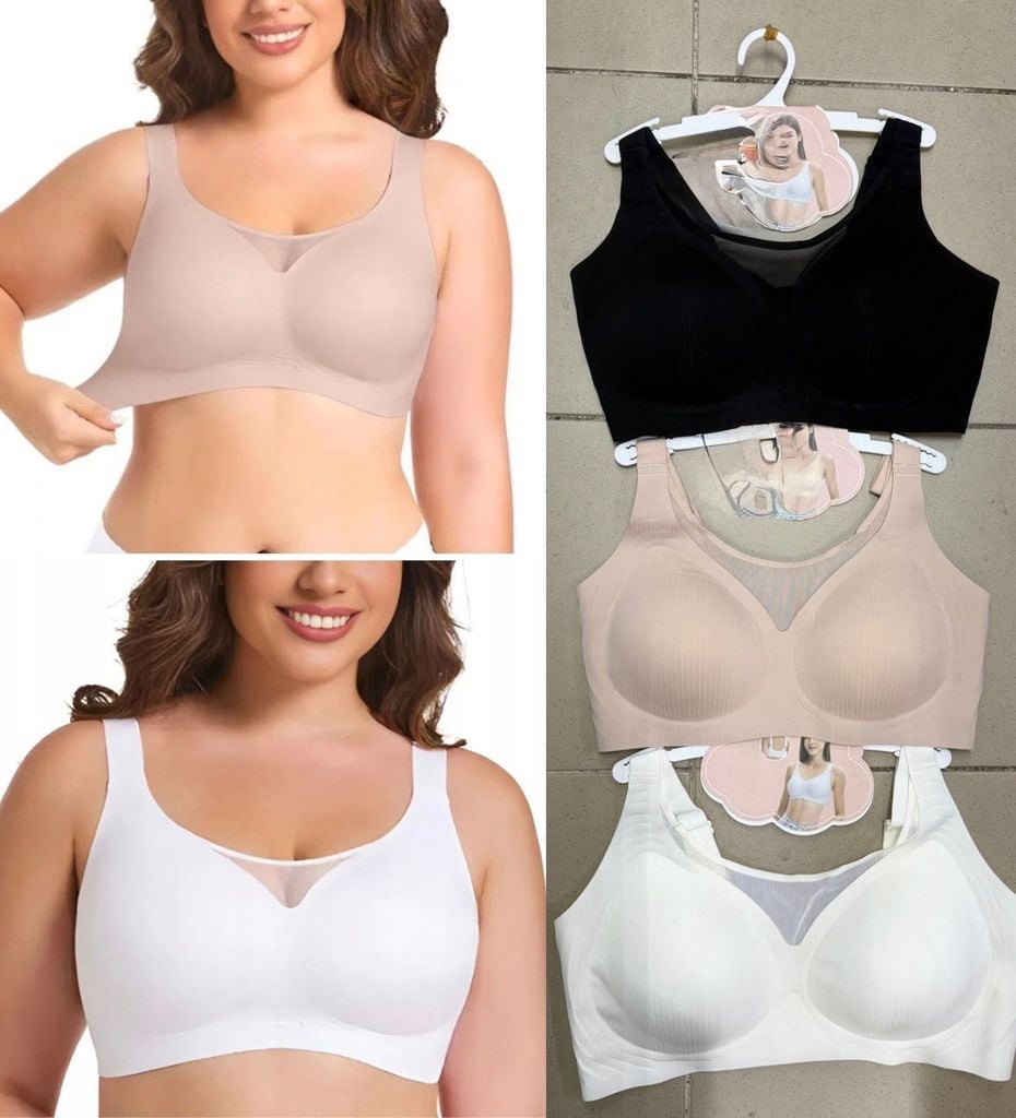 Bezesve podprsenky  PLUSSIZE 130kc 12ks
