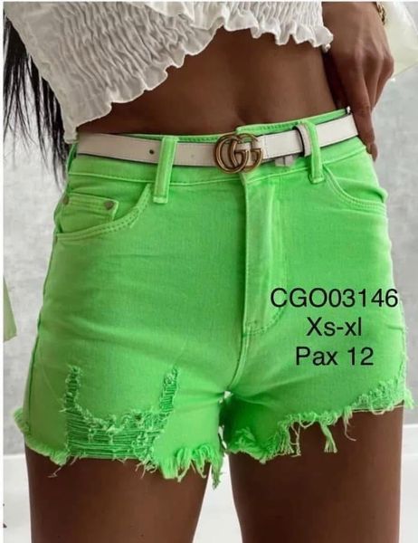  Džínové kraťasy(XS-XL)-(200KCX12KS) 