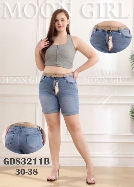  Džínové kraťasy PLUSSIZE 30-38 (265kc 12ks) 