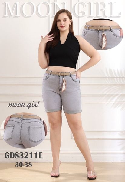  Džínové kraťasy PLUSSIZE 30-38 (265kc 12ks) 