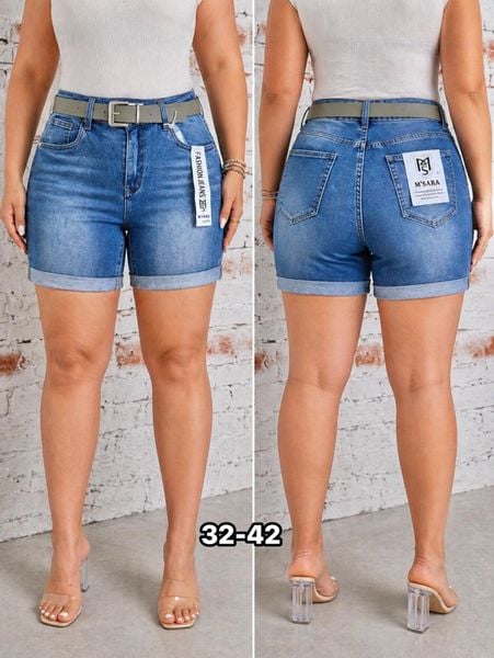  Džínové kraťasy PLUSSIZE 32-42 ̣̣(285kc 10ks) 