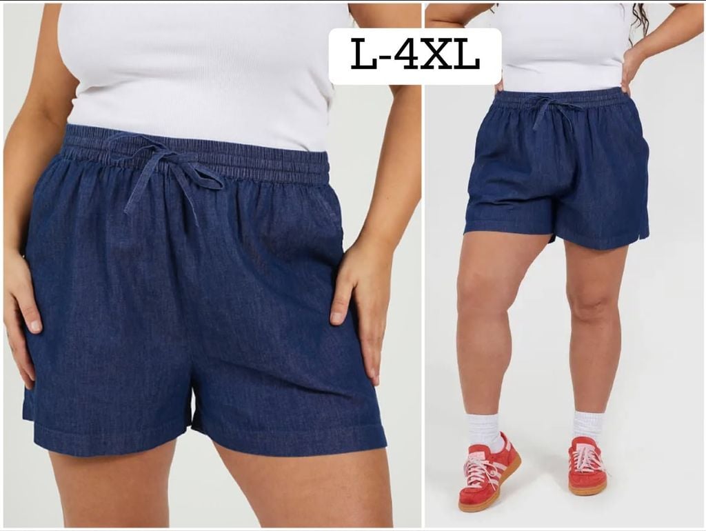 Jeans sortky PLUSSIZE L-4xl 135kc 10ks