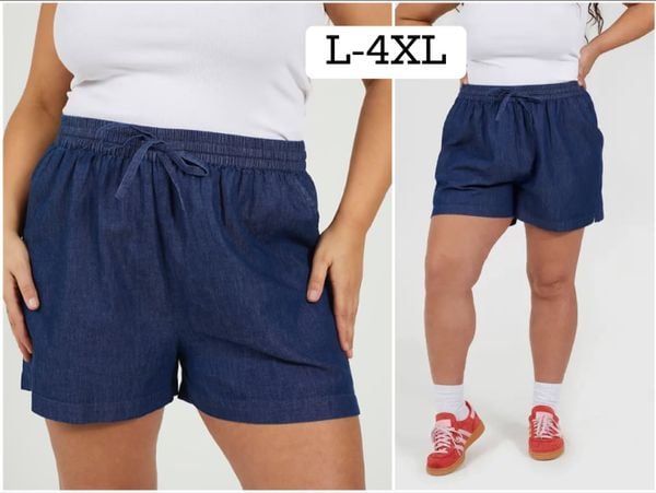  Jeans sortky PLUSSIZE L-4xl 135kc 10ks 