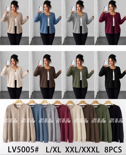  kardigan s knoflíky PLUSSIZE (215KC 8KS) 