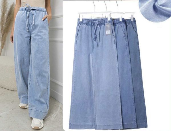  Dzinove kalhoty siroke nohavice 200kc 12ks 