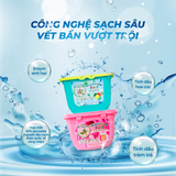 Combo 2 Hộp Viên Giặt Xả Lưu Hương Dr.Natro - Tặng Kèm 1 Chai Tẩy Đa Năng 50ml + 1 Miếng Xốp Chà Nhám