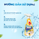 Combo Siêu Tẩy Đa Năng & Nước Lau Bếp Đa Năng DR.NATRO - Tặng kèm 1 Chai Tẩy Đa Năng 50ml + 1 Miếng Xốp Chà Nhám