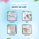 Combo Siêu Tẩy Đa Năng & Nước Lau Bếp Đa Năng DR.NATRO - Tặng kèm 1 Chai Tẩy Đa Năng 50ml + 1 Miếng Xốp Chà Nhám