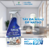 Combo 2 Siêu Tẩy Đa Năng DR.NATRO 500 ml - Tặng Kèm 1 Chai Tẩy Đa Năng 50ml + 2 miếng chà nhám + 2 miếng cước tím