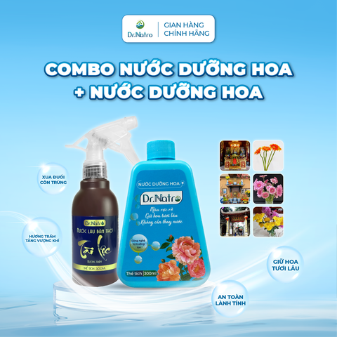 COMBO Nước Dưỡng Hoa & Nước Lau Bàn Thờ DR.NATRO 300ml