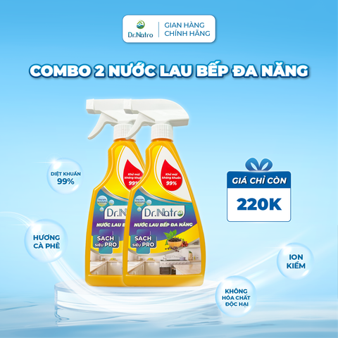 COMBO 2 Nước Lau Bếp Đa Năng DR.NATRO 500ml