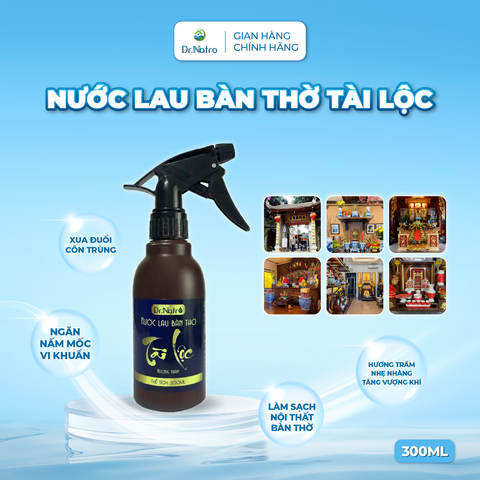 Nước Lau Bàn Thờ Tài Lộc DR.NATRO Hương Trầm Tự Nhiên 300ml