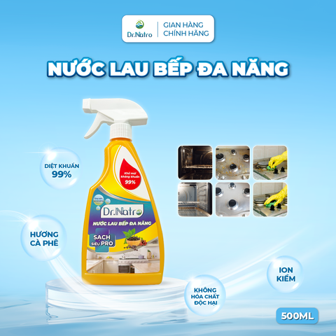 Nước Lau Bếp Đa Năng DR.NATRO 500ml Lau Sạch Dầu Mỡ