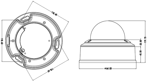 XDH6VR Camera Dome Sony VF HD 1080P