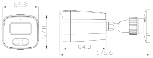 XBK32AV – Camera thân trụ HD 5MP A/V Coax