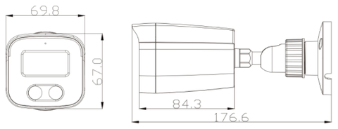 XBK32AV – Camera thân trụ HD 5MP A/V Coax