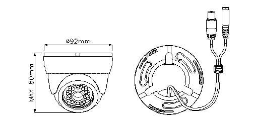 XDK28R -  Camera Dome nhựa HD 5MP SONY
