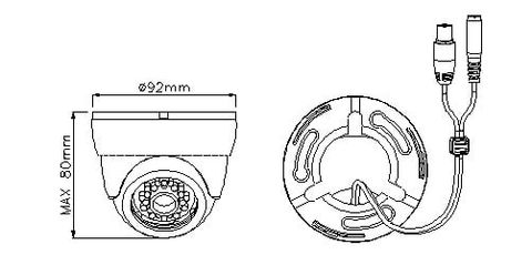 XDK28R -  Camera Dome nhựa HD 5MP SONY