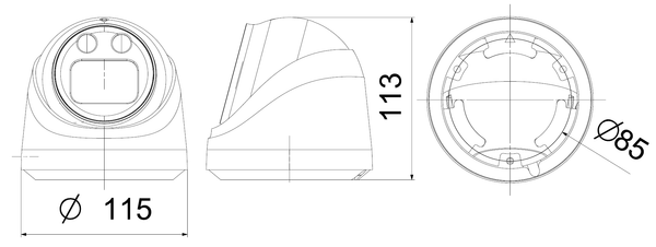 NFCA8D4R – Camera IP Dome Kim Loại IR VF 8MP