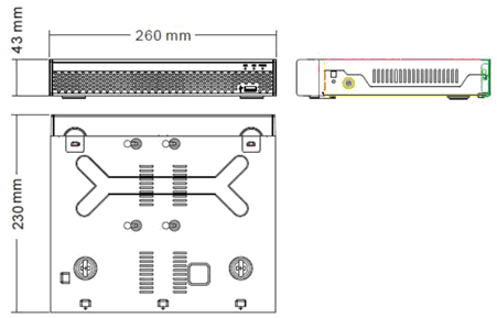 XVR5M-08AV - Đầu ghi hình DVR 5MP 8 kênh Hybrid A/V Coax