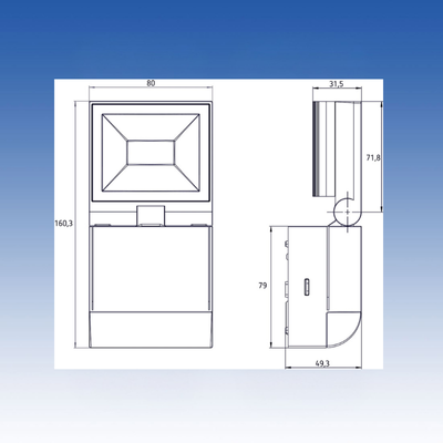 Đèn LED chiếu điểm ngoài trời theLeda S10 W WH – Tích hợp cảm biến chuyển động PIR, thiết kế linh hoạt