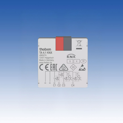 TA 4.1 KNX – Giao diện KNX đầu vào nhị phân 4 chiều với cảm biến NTC