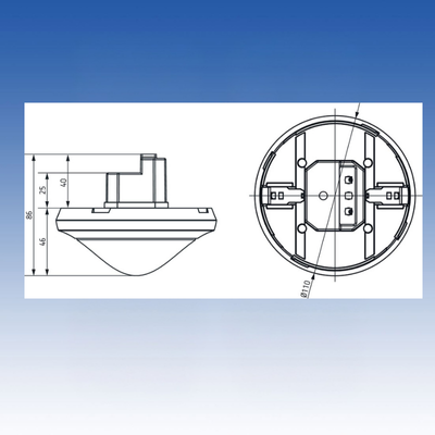 TheRonda P360-110 DALI UP WH - Máy dò hiện diện hồng ngoại gắn trần