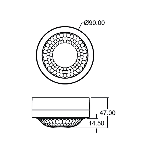 PIRA T8 AP Cảm biến hiện diện lắp nổi trên trần | Vùng quét 360°