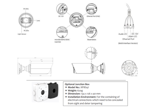 Camera IP hồng ngoại thông minh AI 5MP VF Bullet