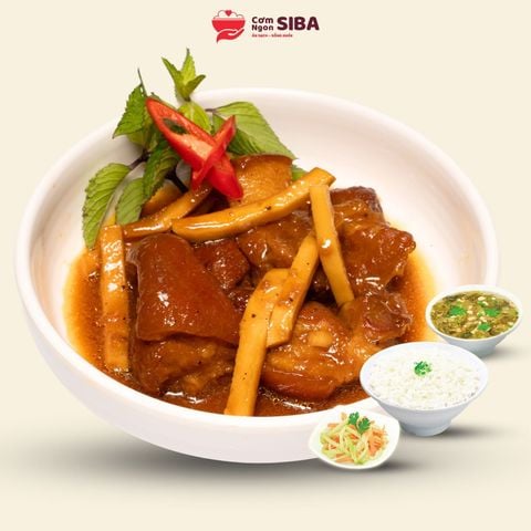Cơm Bắp Giò Kho Dừa MN