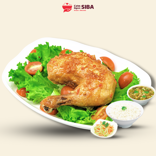 CƠM GÀ CHIÊN MẮM TỎI