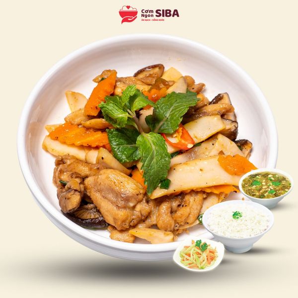 [MT] - Cơm Thịt Gà Xào Nấm