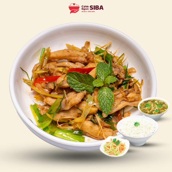 Cơm Gà Xào Sả Ớt _MB