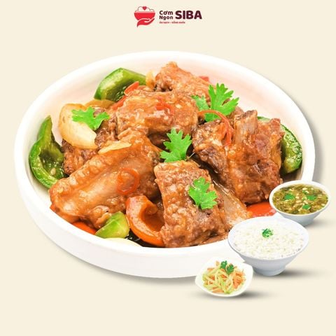 Cơm Sườn Xào Chua Ngọt MN