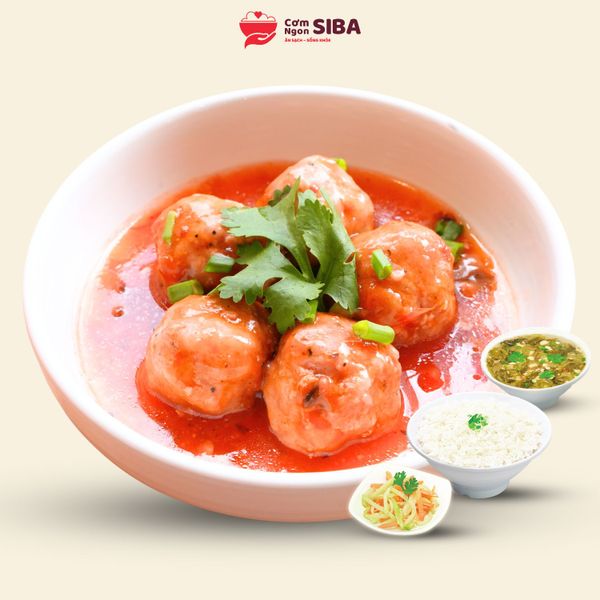 Cơm Xíu Mại Xốt Cà MN