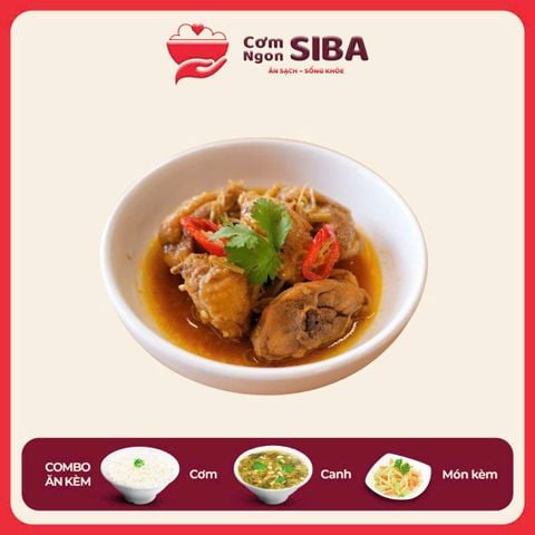 Cơm Gà Kho Gừng Sả