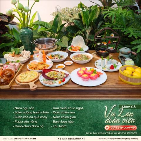 Mâm cỗ Vu Lan Đoàn Viên