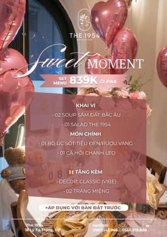 Set Sweet Moment (2 người)